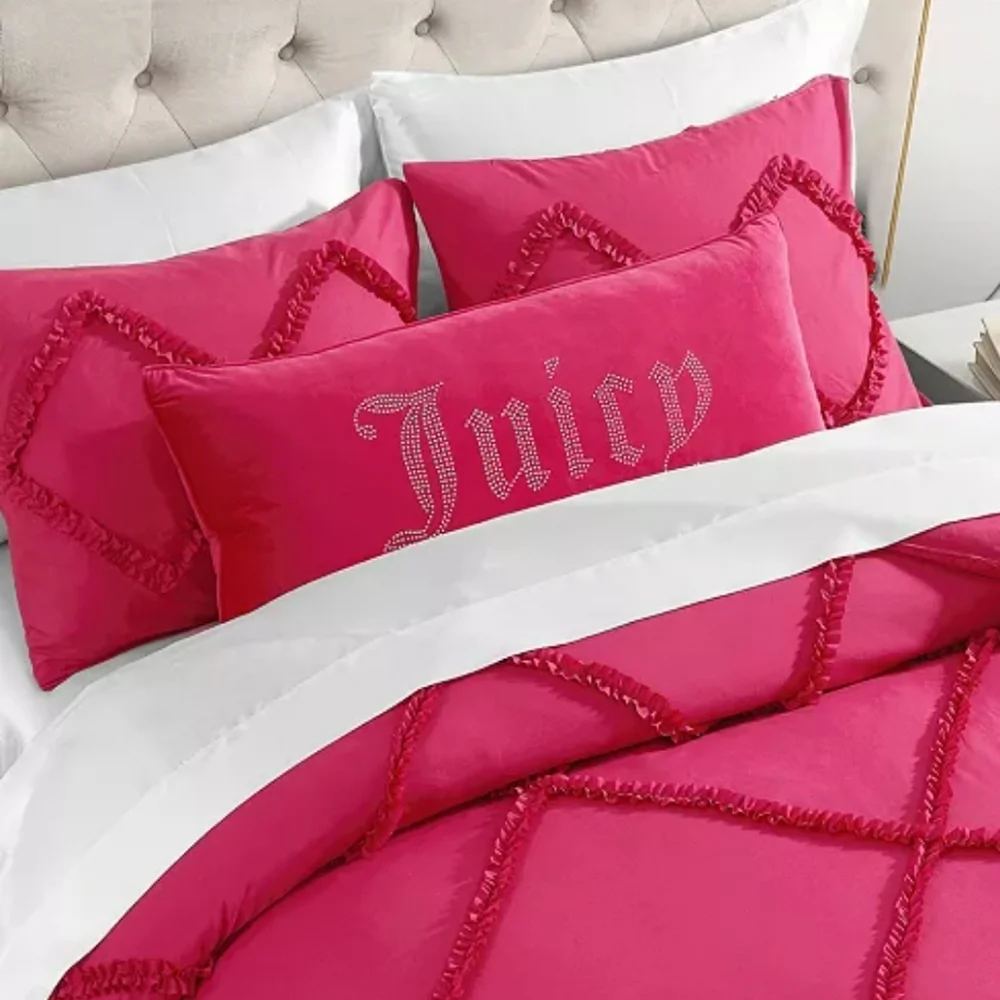 💕HP💕Juicy Couture Pink Decorative Accent Pillow - 16x36